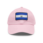 Flag Village El Salvador Flag Hat Cap with Leather Patch
