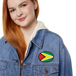 Flag Village Guyana Flag Embroidery Iron-On Patches