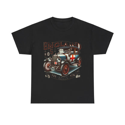 Flag Village UK Vintage Car Flag T-SHIRT Heavy Cotton Tee UK0022