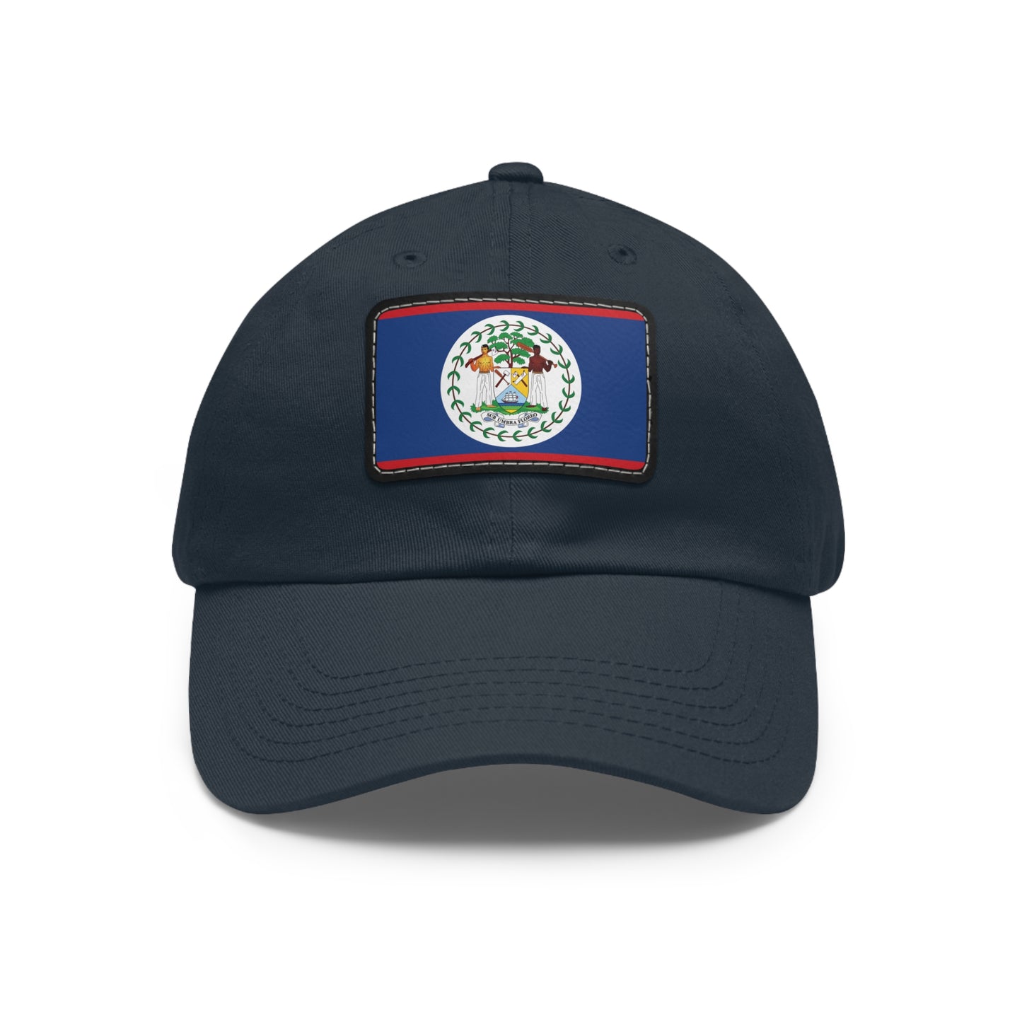 Flag Village Belize Flag Hat Cap with Leather Patch