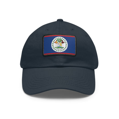 Flag Village Belize Flag Hat Cap with Leather Patch