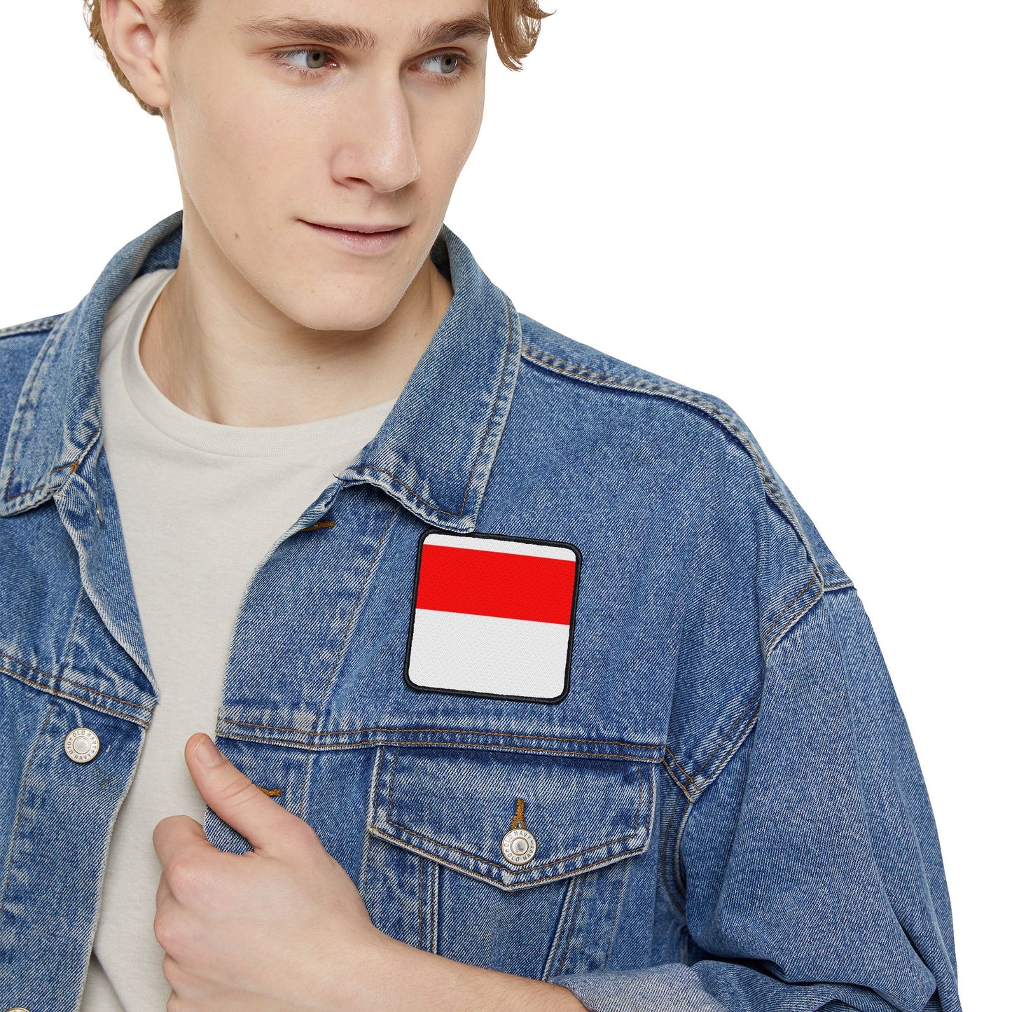 Flag Village Indonesia Flag Embroidery Iron-On Patches