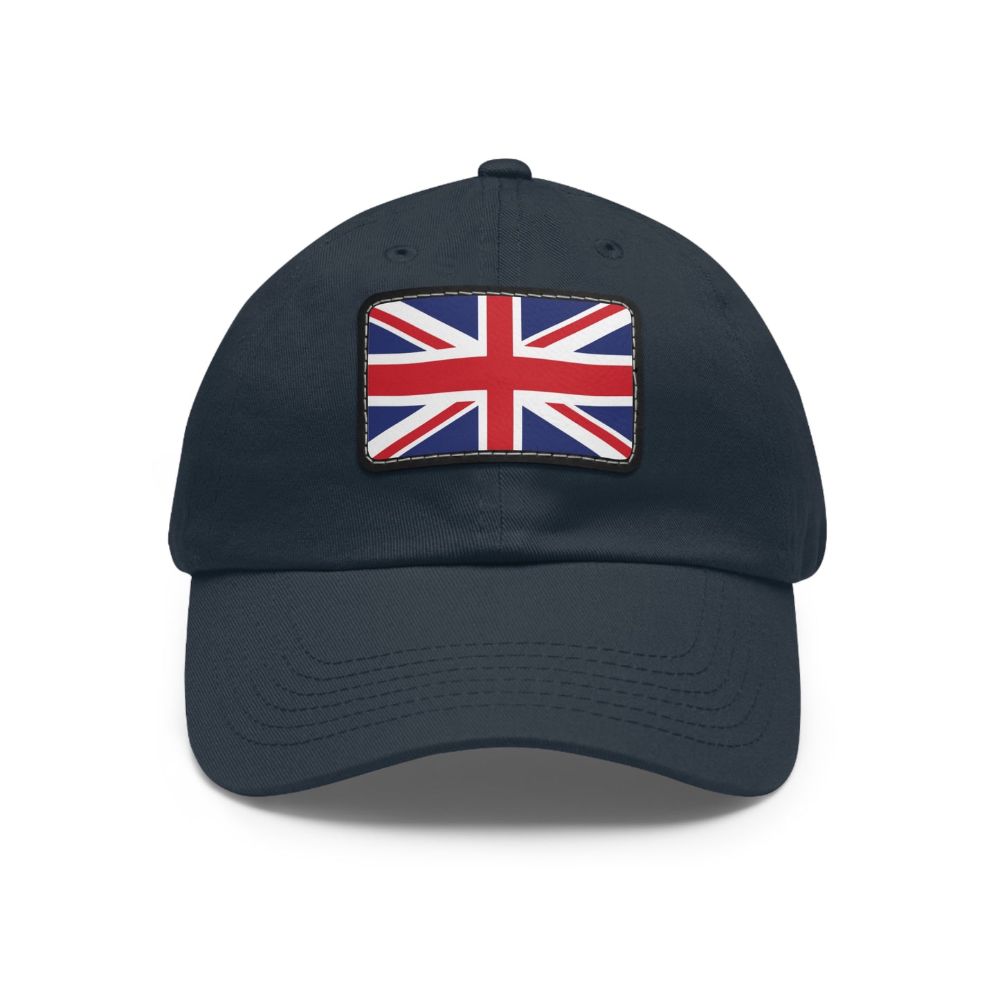 Flag Village United Kingdom Flag Hat Cap with Leather Patch