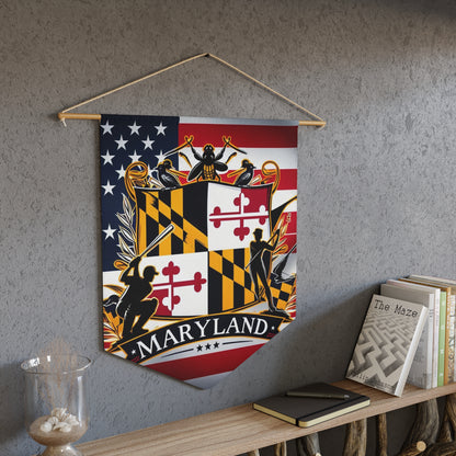 Flag Village Maryland State Flag Pennant Sporting Home Wall decoration MD0001