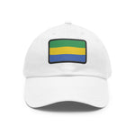 Flag Village Gabon Flag Hat Cap with Leather Patch