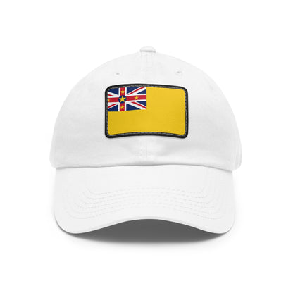 Flag Village Niue Flag Hat Cap with Leather Patch