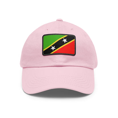 Flag Village Saint Kitts And Nevis Flag Hat Cap with Leather Patch