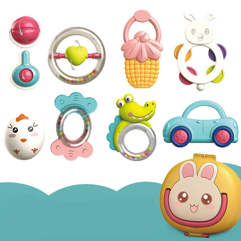 Flag Village Baby Rattle Plastic Toy Gift Box Set