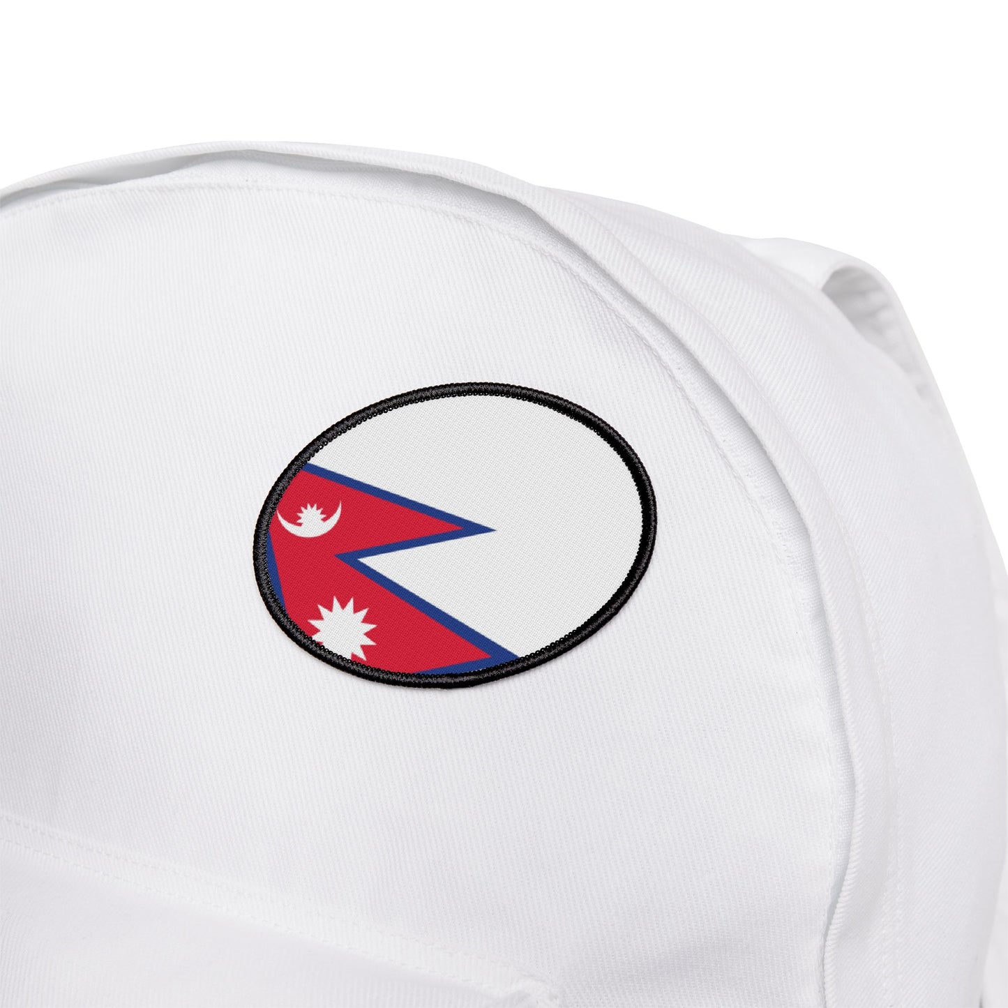 Flag Village Nepal Flag Embroidery Iron-On Patches
