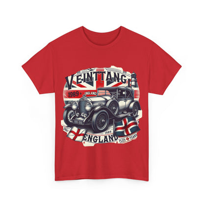 Flag Village UK Vintage Car Flag T-SHIRT Heavy Cotton Tee UK0006