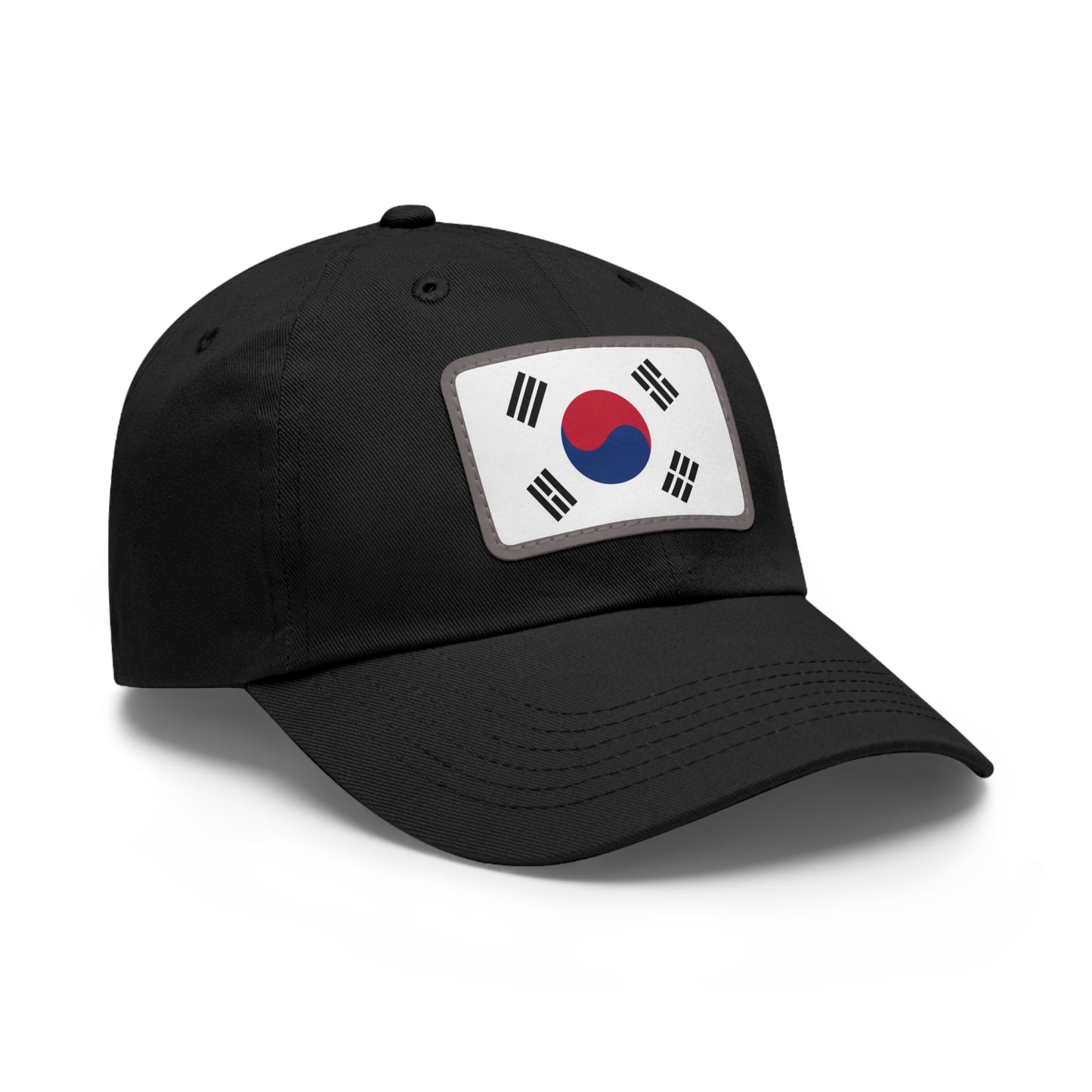 Flag Village South Korea Flag Hat Cap with Leather Patch