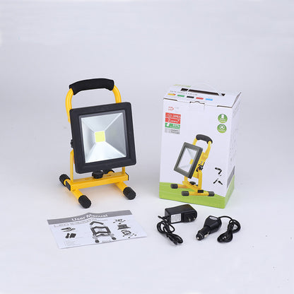 Flag Village Ultrathin rechargeable led flood light 10W waterproof IP65 portable Spotlight Outdoor Floodlight lamp camping light