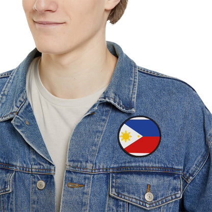 Flag Village Philippines Flag Embroidery Iron-On Patches