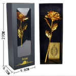 Flag Village Gold Foil Rose Flower Window Gift Box For Valentine's Day