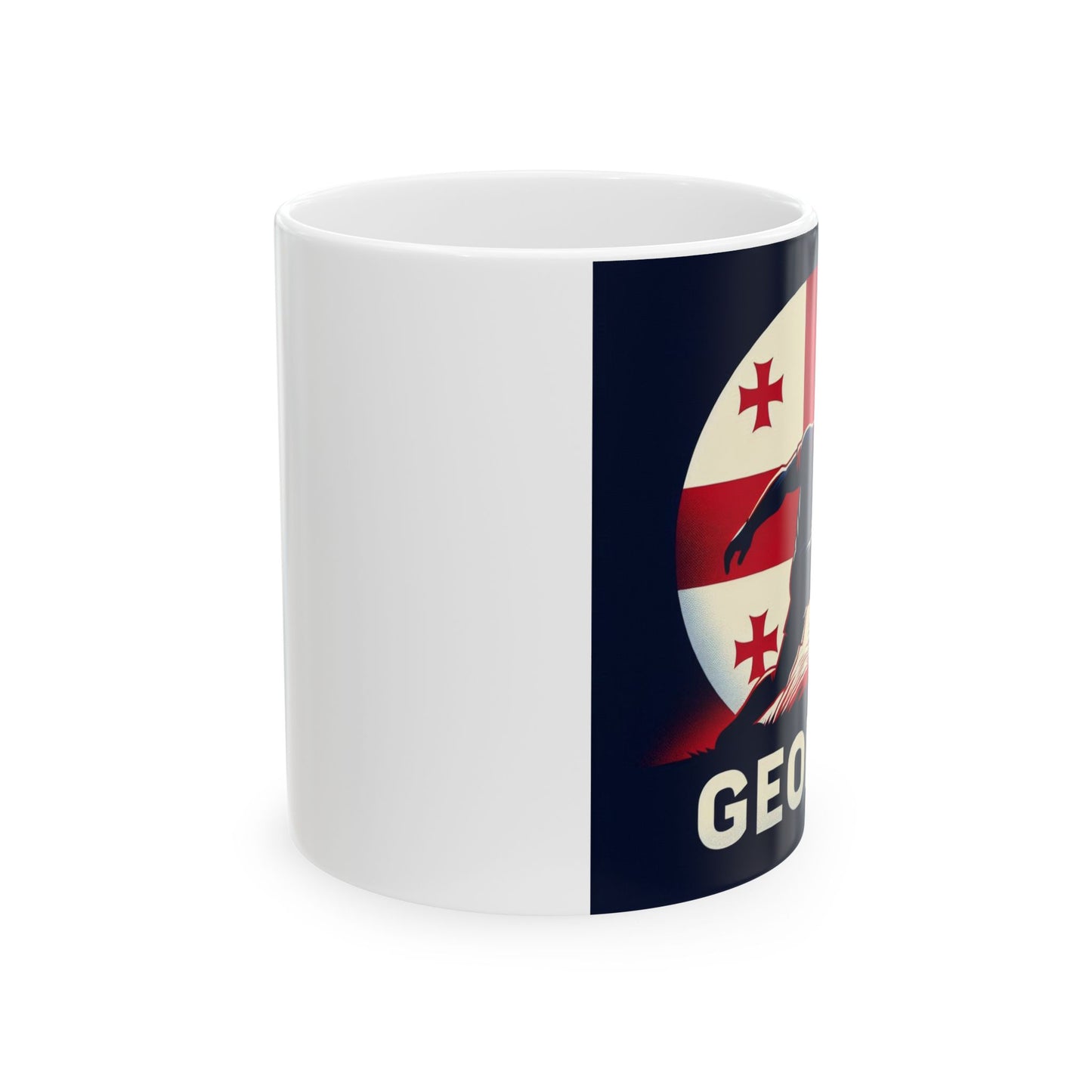 Flag Village Georgia Sporting Flag Ceramic Coffee Mug 11oz FV-MG0011