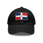 Flag Village Dominican Republic Flag Hat Cap with Leather Patch