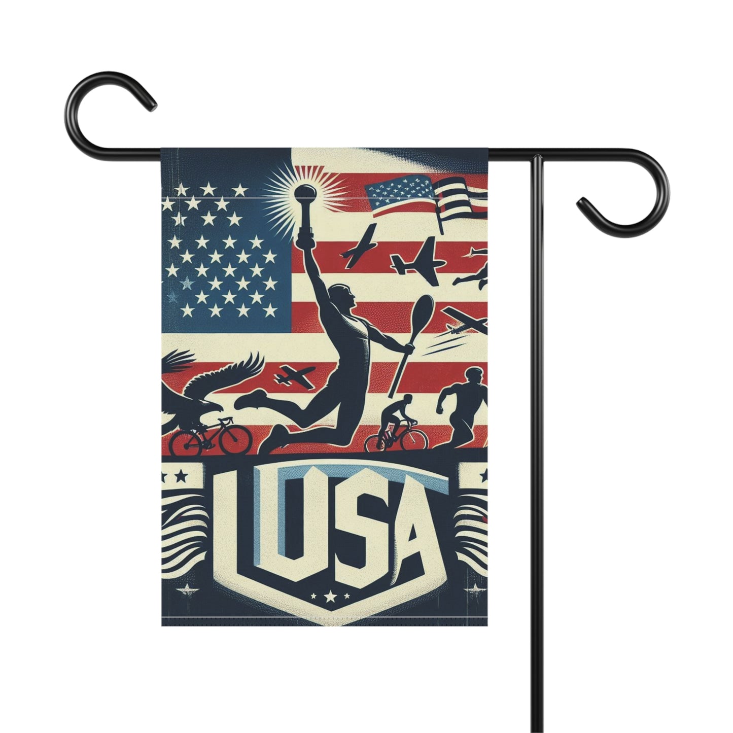 Flag Village United Stetes Flag Sporting Garden & House Banner USA0004