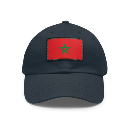 Flag Village Morocco Flag Hat Cap with Leather Patch