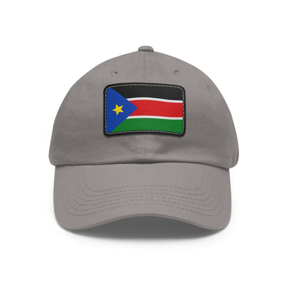 Flag Village South Sudan Flag Hat Cap with Leather Patch