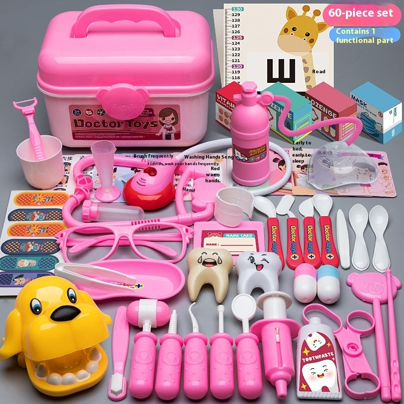 Flag Village Children's Doctor Toy Set Tool Medical Box