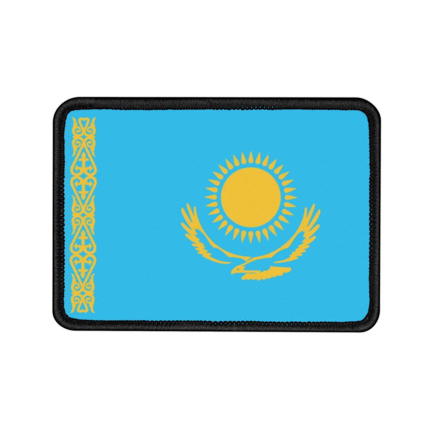 Flag Village Kazakhstan Flag Embroidery Iron-On Patches