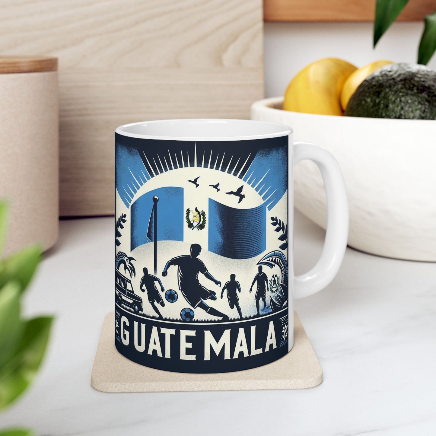 Flag Village Guatemala Sporting Flag Ceramic Coffee Mug 11oz FV-MG0005