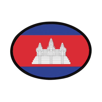 Flag Village Cambodia Flag Embroidery Iron-On Patches