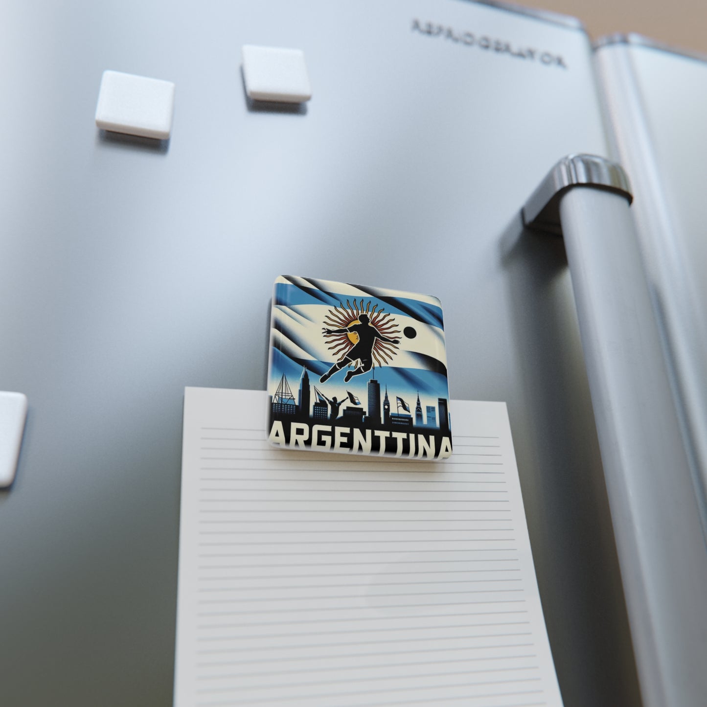 Flag Village ARGENTINA Flag Sporting Porcelain Magnet, Square ARG0001