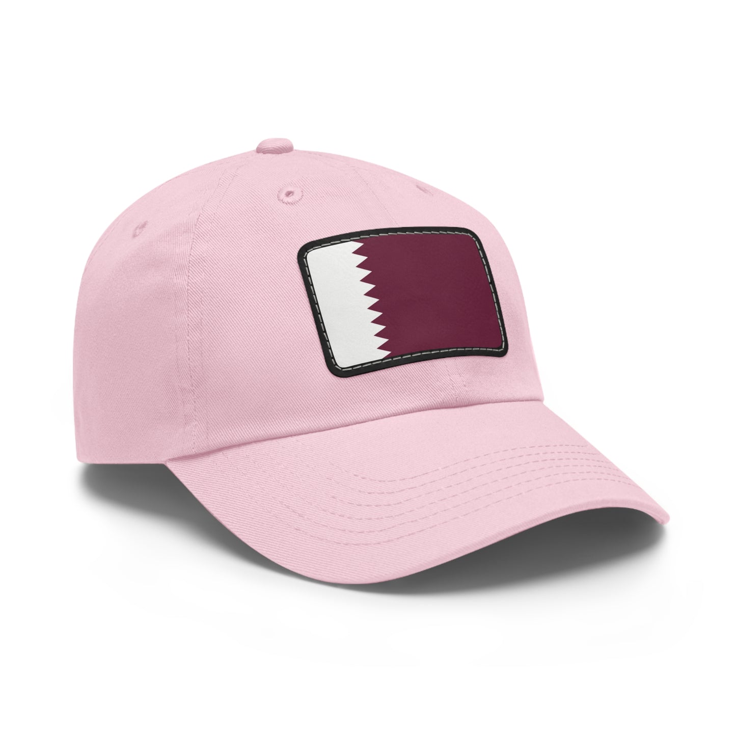 Flag Village Qatar Flag Hat Cap with Leather Patch