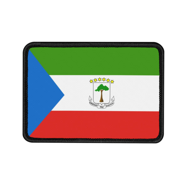 Flag Village Equatorial Guinea Embroidered Iron-On Patch