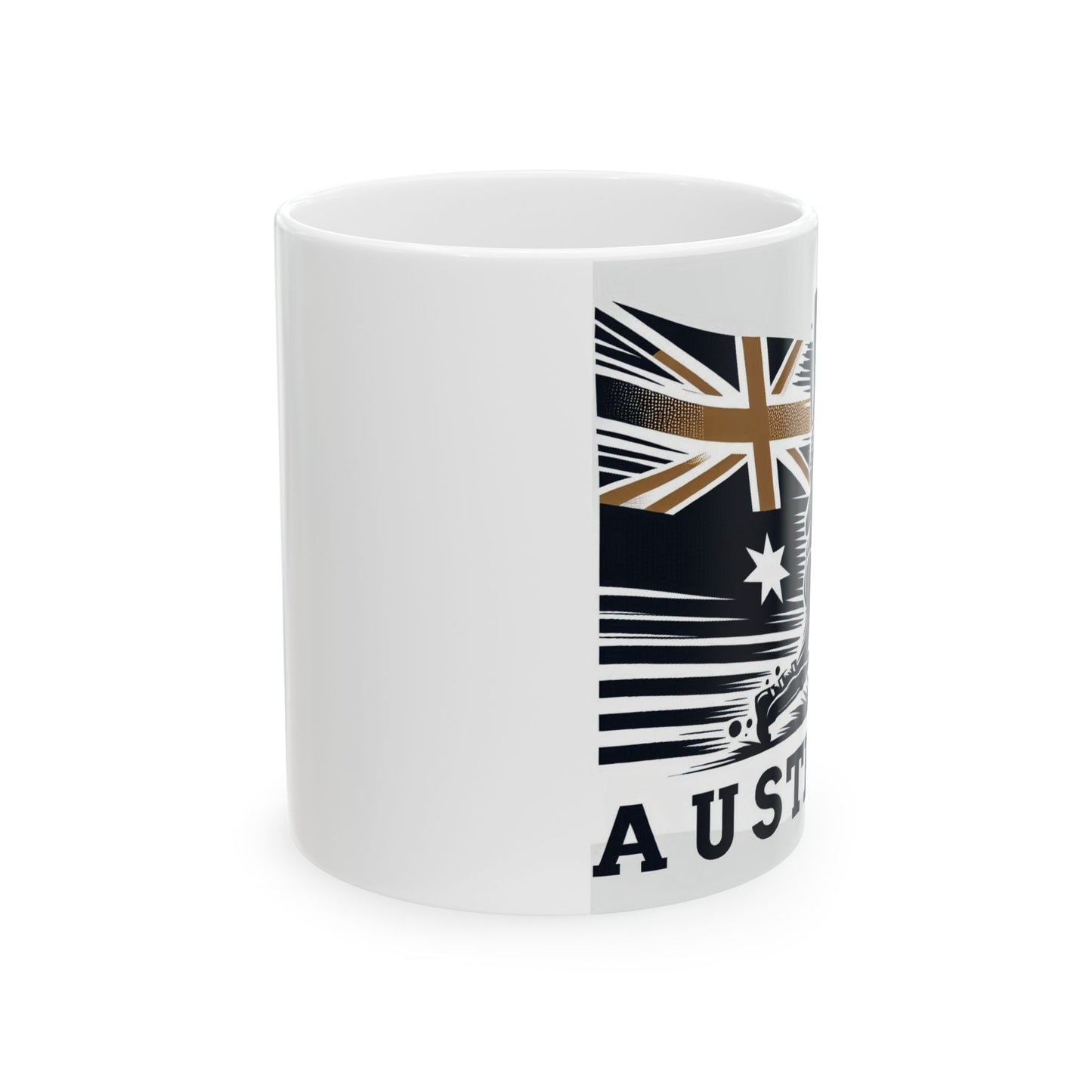 Flag Village Australia Sporting Flag Ceramic Coffee Mug 11oz FV-MG0207