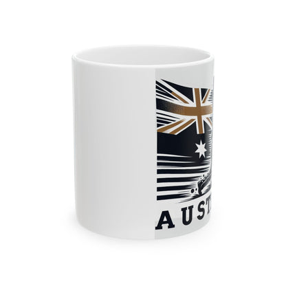 Flag Village Australia Sporting Flag Ceramic Coffee Mug 11oz FV-MG0207