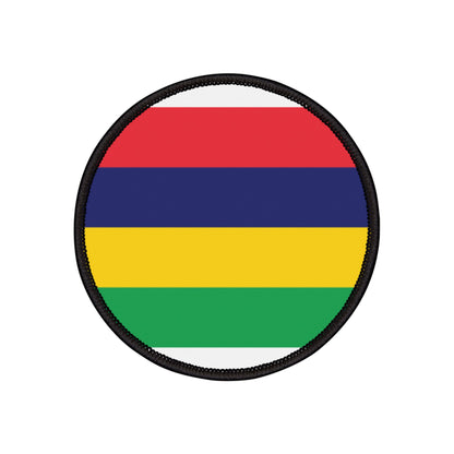 Flag Village Mauritius Flag Embroidery Iron-On Patches
