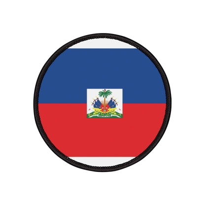 Flag Village Haiti Flag Embroidery Iron-On Patches