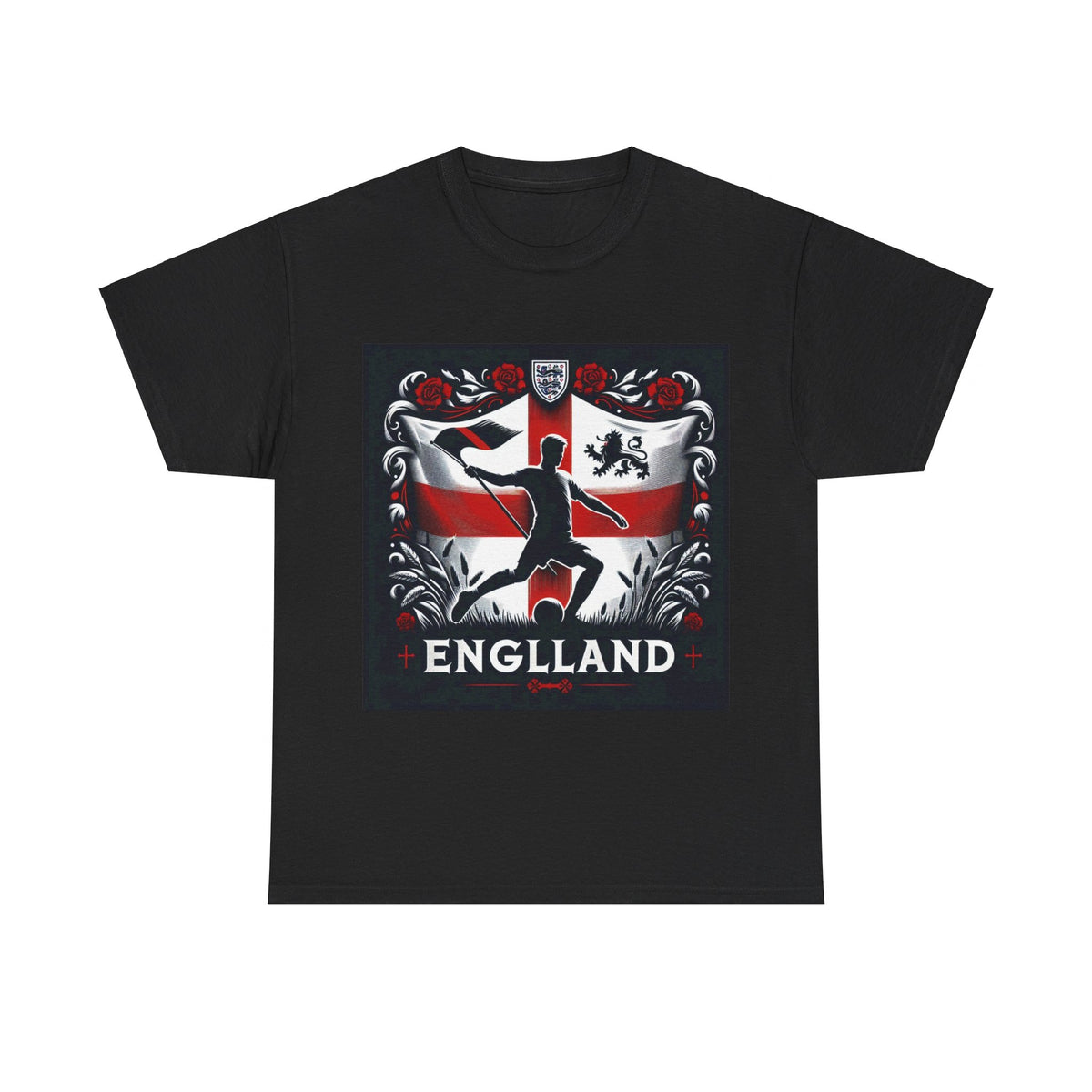 Flag Village England Sporting Flag T-SHIRT Heavy Cotton Tee GBR0012