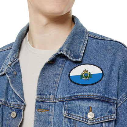 Flag Village San Marino Flag Embroidery Iron-On Patches