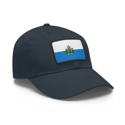 Flag Village San Marino Flag Hat Cap with Leather Patch