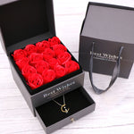 Flag Village Soap flower Valentine's Day gift double drawer box rose flower creative gift Christmas
