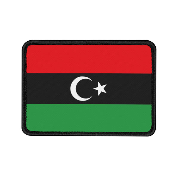 Flag Village Libya State Flag Embroidered Iron-On Patch