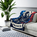 Flag Village France Sporting Flag Sherpa Fleece Blanket FRA0004