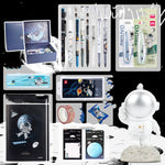 Flag Village Universe Galaxy Exploration Stationery Set Gift Box Spree Birthday Gift Astronaut Notebook Creative Hand Ledger
