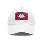 Flag Village USA American Arkansas State Flag Hat Cap with Leather Patch