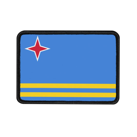 Flag Village Aruba Flag Embroidery Iron-On Patches