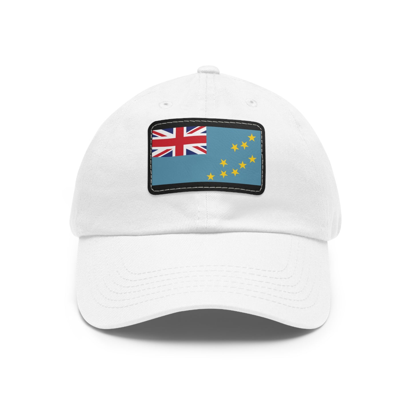 Flag Village Tuvalu Flag Hat Cap with Leather Patch