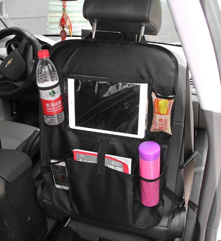 Flag Village Auto Tools Compatible with Apple, Car storage bag car seat back pocket bag car with IPAD bag 600D Oxford cloth