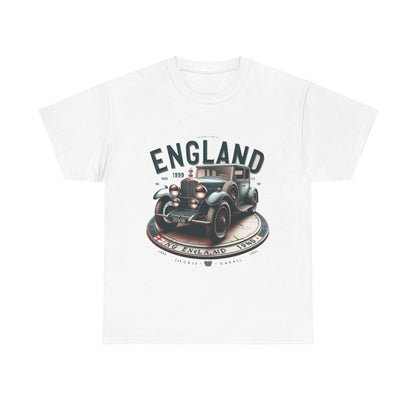 Flag Village UK Vintage Car Flag T-SHIRT Heavy Cotton Tee UK0018