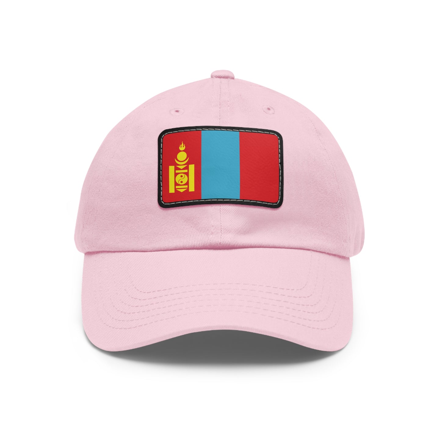 Flag Village Mongolia Flag Hat Cap with Leather Patch
