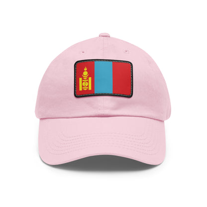 Flag Village Mongolia Flag Hat Cap with Leather Patch