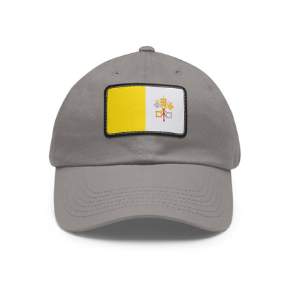 Flag Village Vatican Flag Hat Cap with Leather Patch