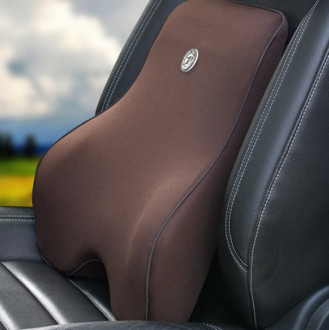 Flag Village Auto Tools Car Memory Cotton Lumbar Suit Pillow Back Pad Waist Car Interior Seat Four Seasons Universal New Slow Rebound